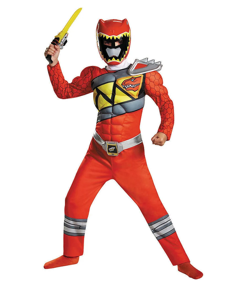 Power Ranger Red Ranger Dino Charge Muskelkostüm