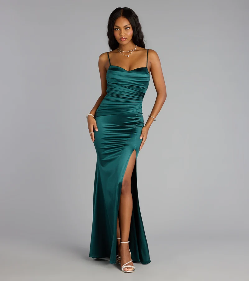 Mackenzie High Slit Mermaid Dress