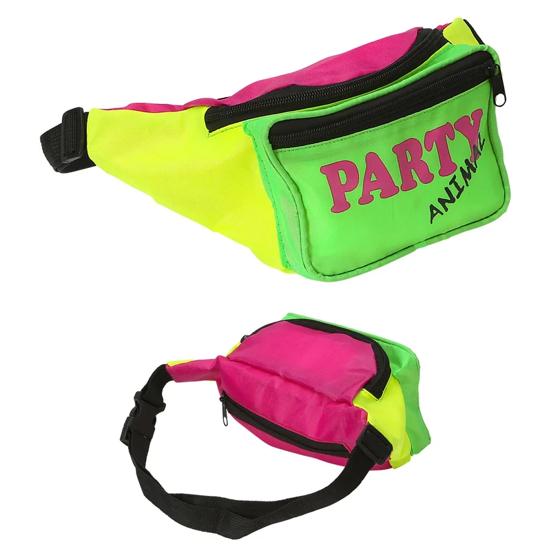 Dufte 80er Jahre Neon Bauchtasche