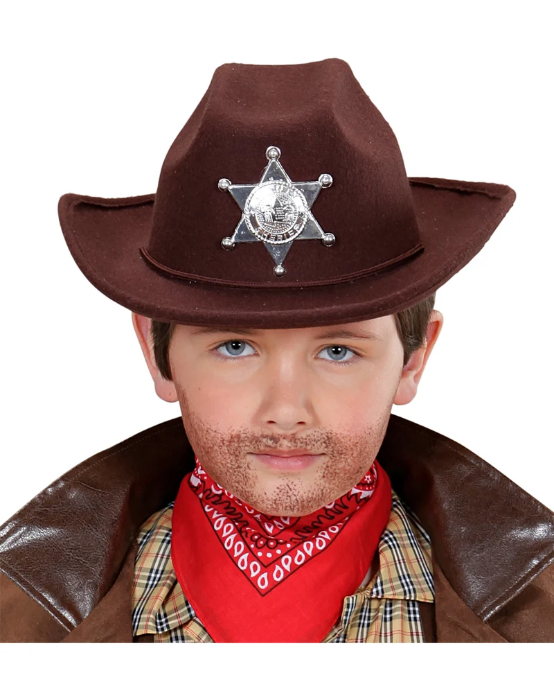 Brauner Cowboy Hut Kindergröße