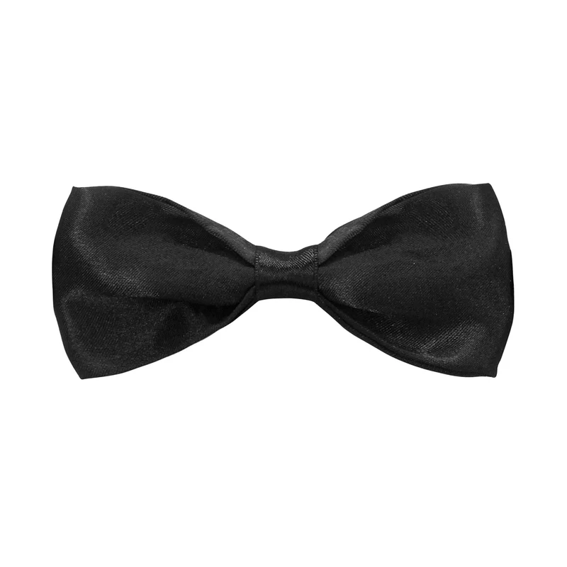 Elegante Satin Fliege schwarz