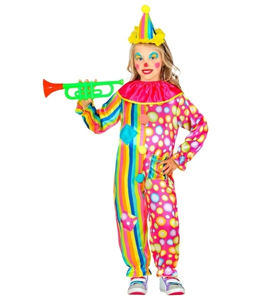 Dotty Rainbow Clownskostüm für Kinder