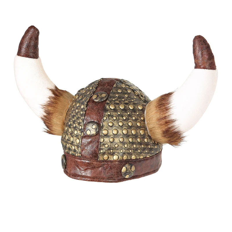 Wikinger Helm mit Fell für Erwachsene