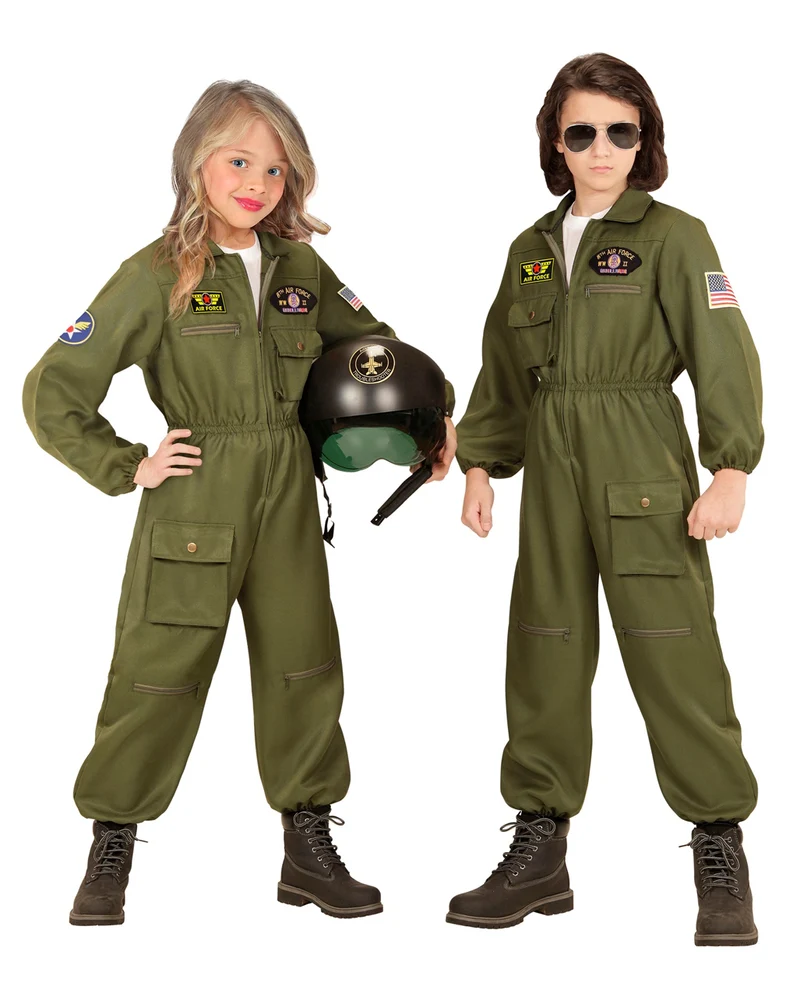 Kampfjet Pilot Kinderkostüm