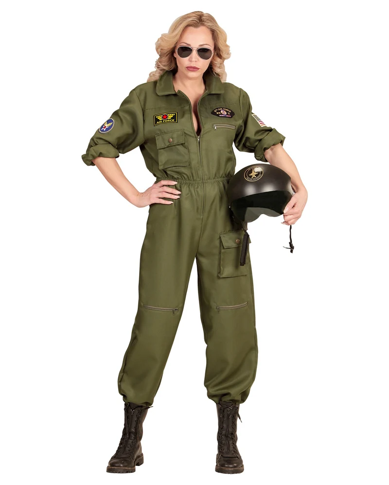 Kampfjet Pilotin Damen Kostüm