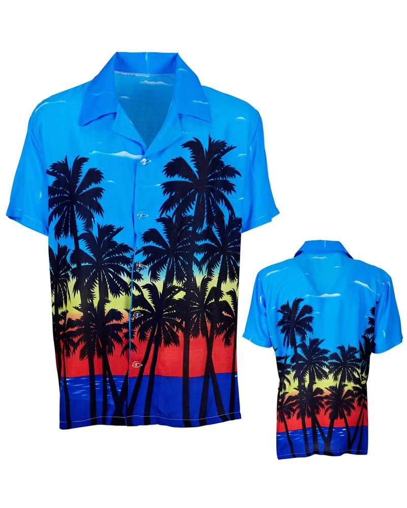 Hawaiihemd mit Palmen