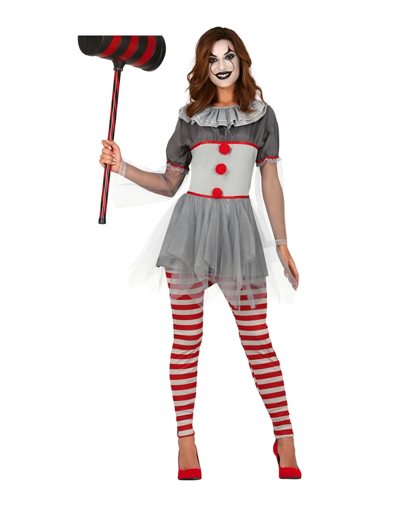 Sassy Clown Damen Kostüm für Erwachsene