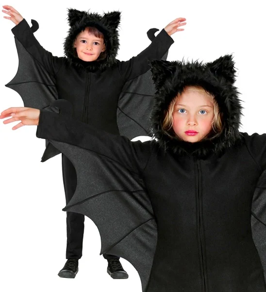 Fledermaus Jacke mit Kapuze für Kinder