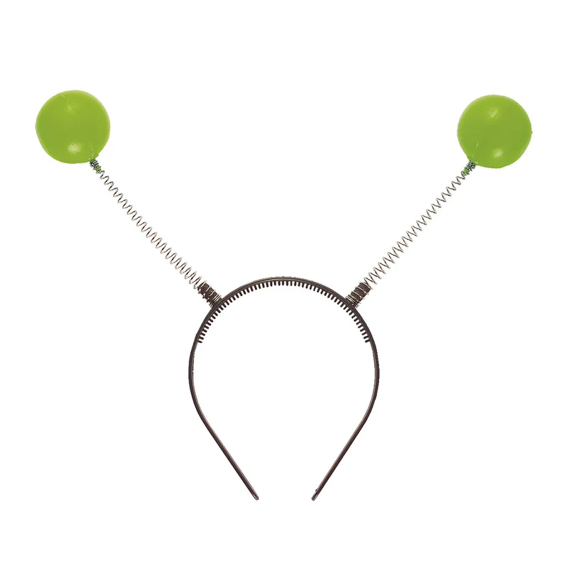 Grüner Alien Antennen Haarreif