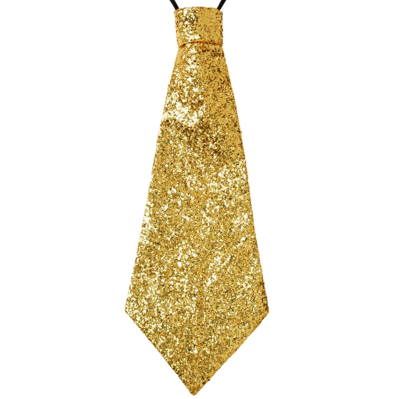 Goldene Glitzer Krawatte Gloria