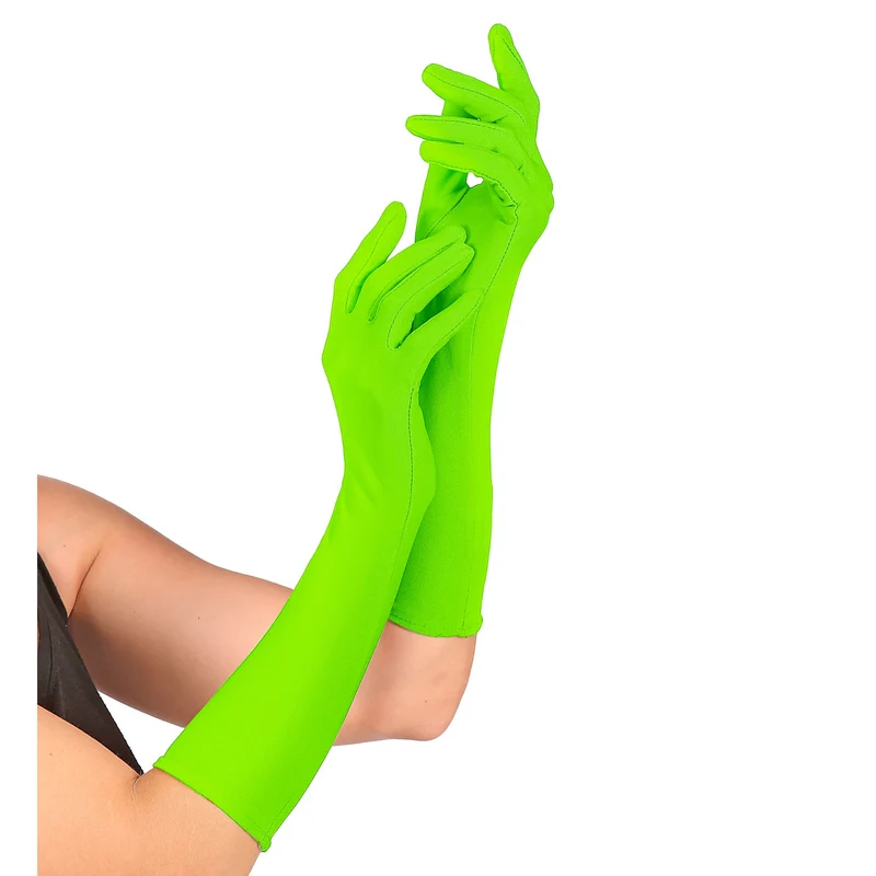 Elegante Neon-Grüne Handschuhe