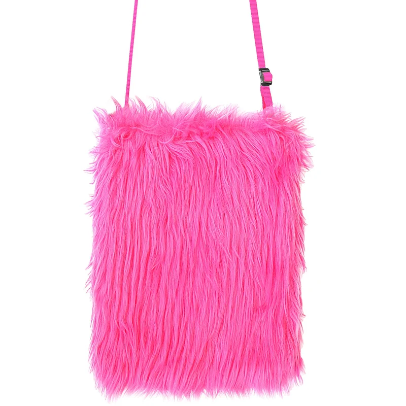 Pink Plüsch Handtasche