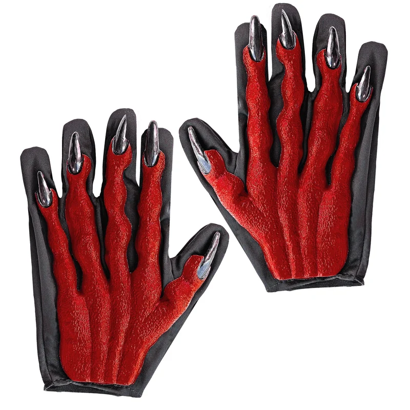 Teuflische 3D Handschuhe mit Krallen