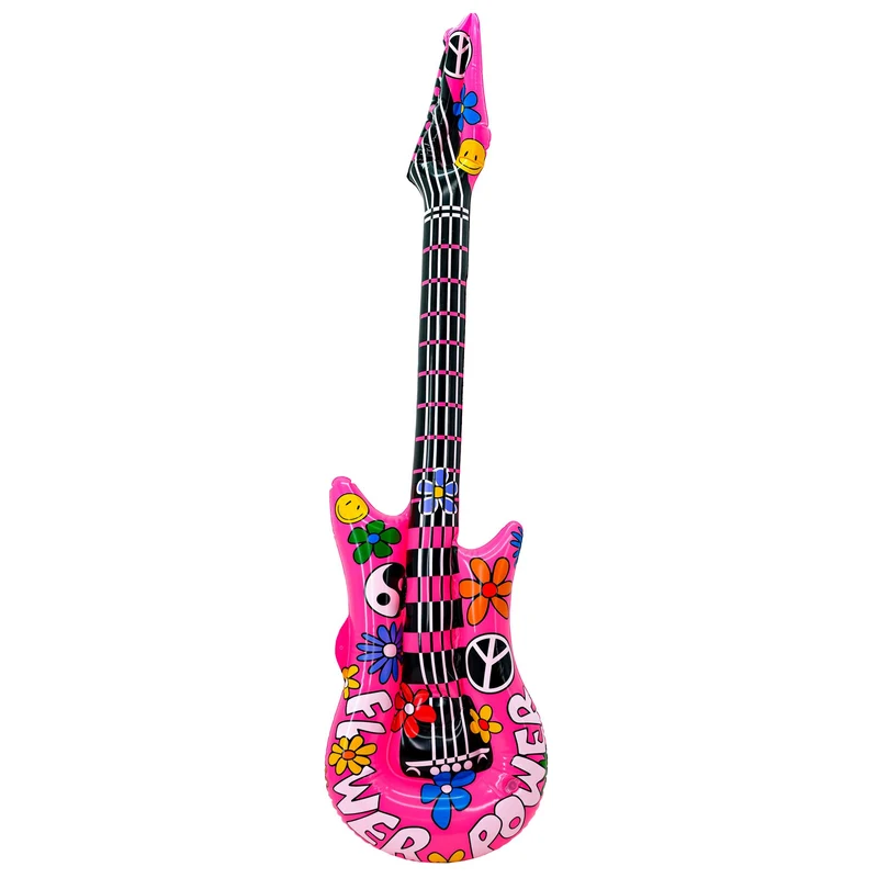 Flower-Power Gitarre aufblasbar