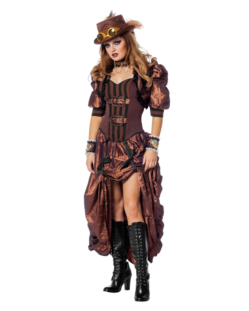 Steampunk Damen Kostüm Deluxe