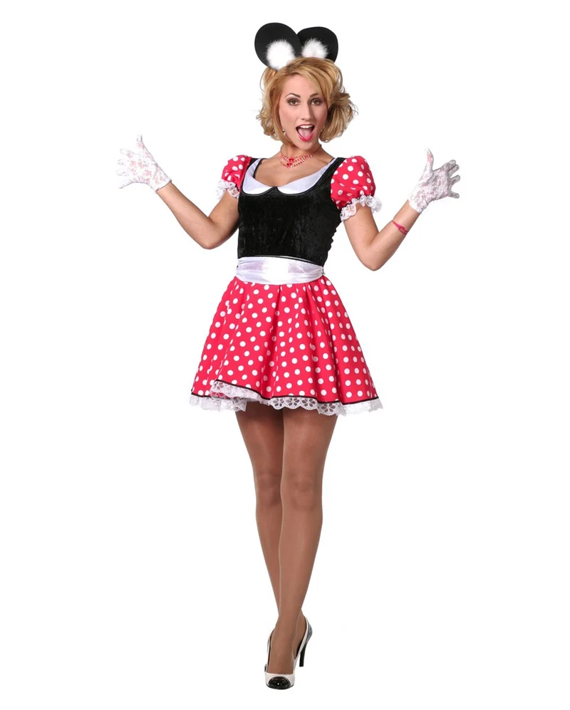 Sexy Minnie Maus Damen Kostüm