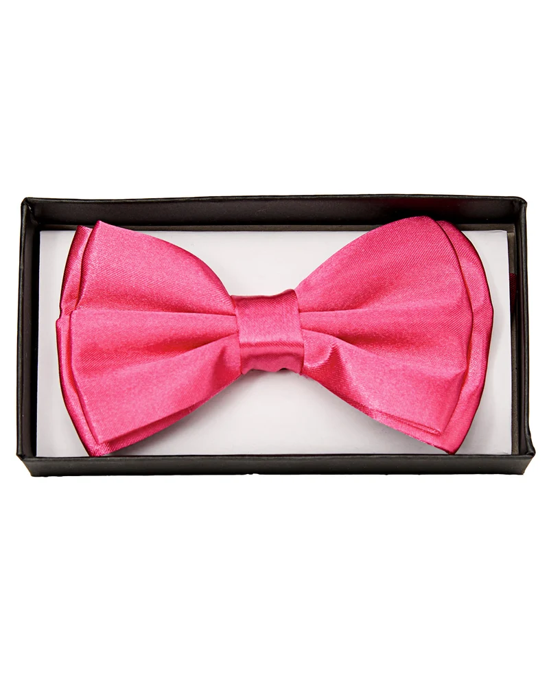 Pinke Satin Fliege Deluxe
