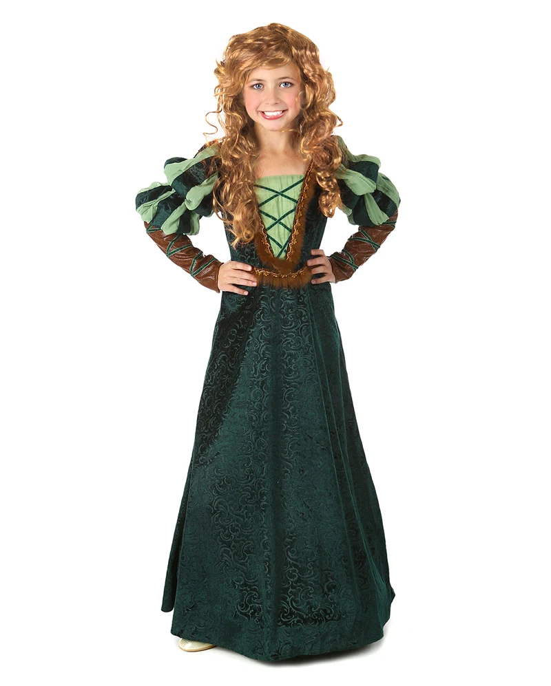 Waldprinzessin Mädchen Kostümkleid