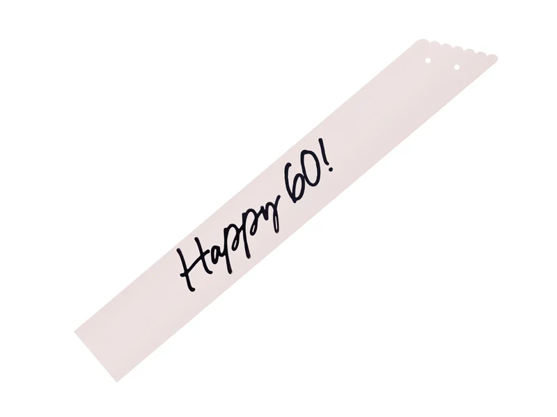 Schärpe Happy 60. Geburtstag mit schwarzer Schleife