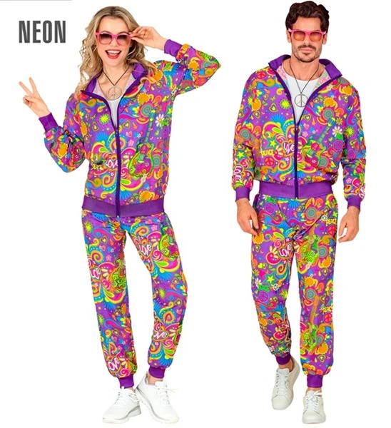 Neon Flower Power Trainingsanzug unisex