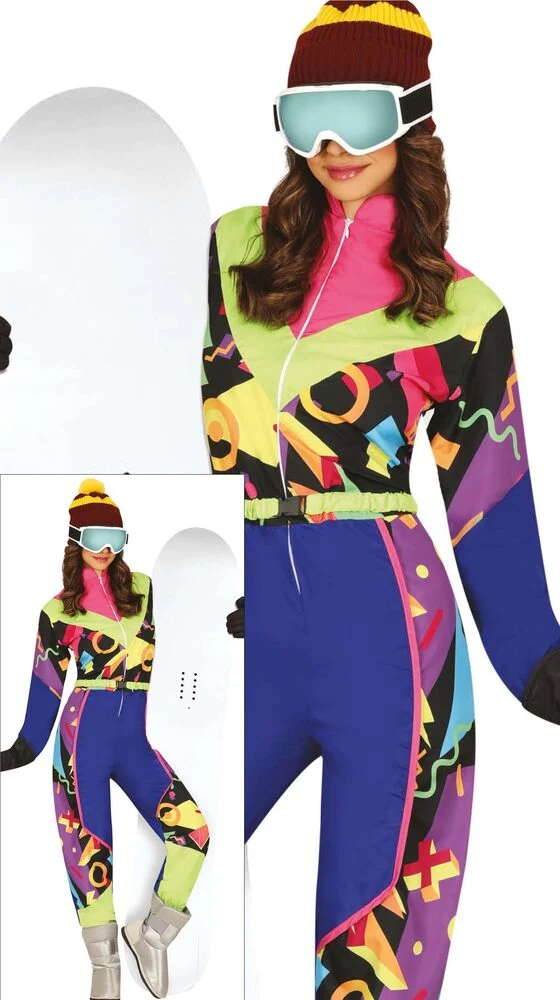 Retro 80er Jahre Skianzug für Damen