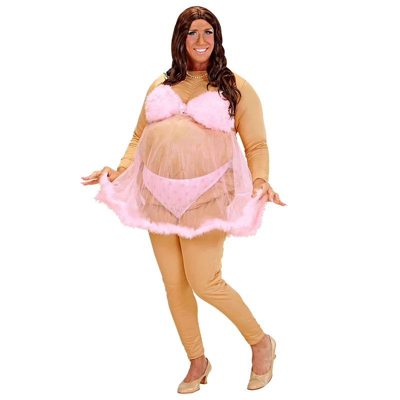 Dicke Stripperin Fatsuit Kostüm