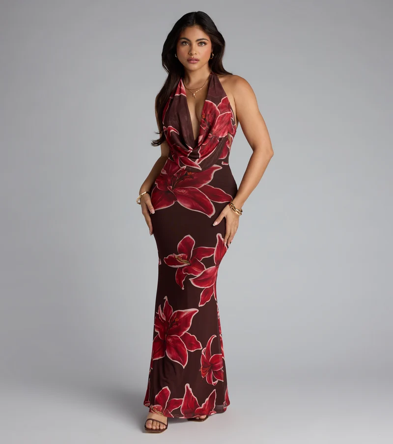 Island Muse Floral Maxi Dress