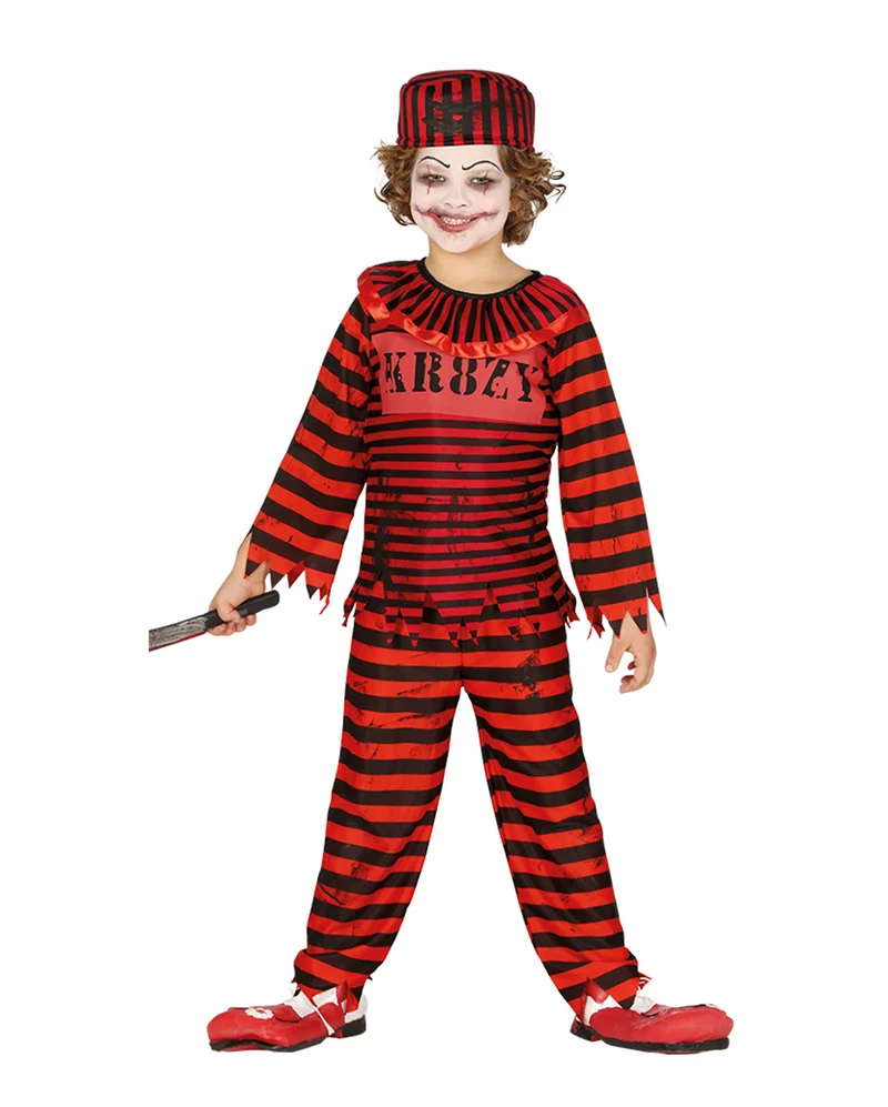 Horror Sträflings Clown Kinderkostüm