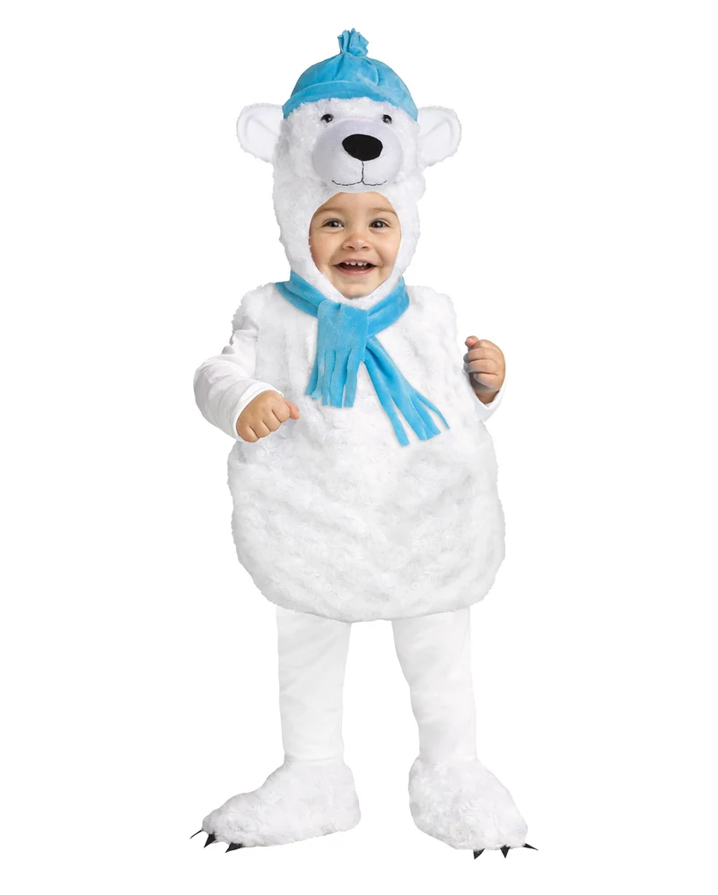 Knuffiger Polar Bär Babykostüm
