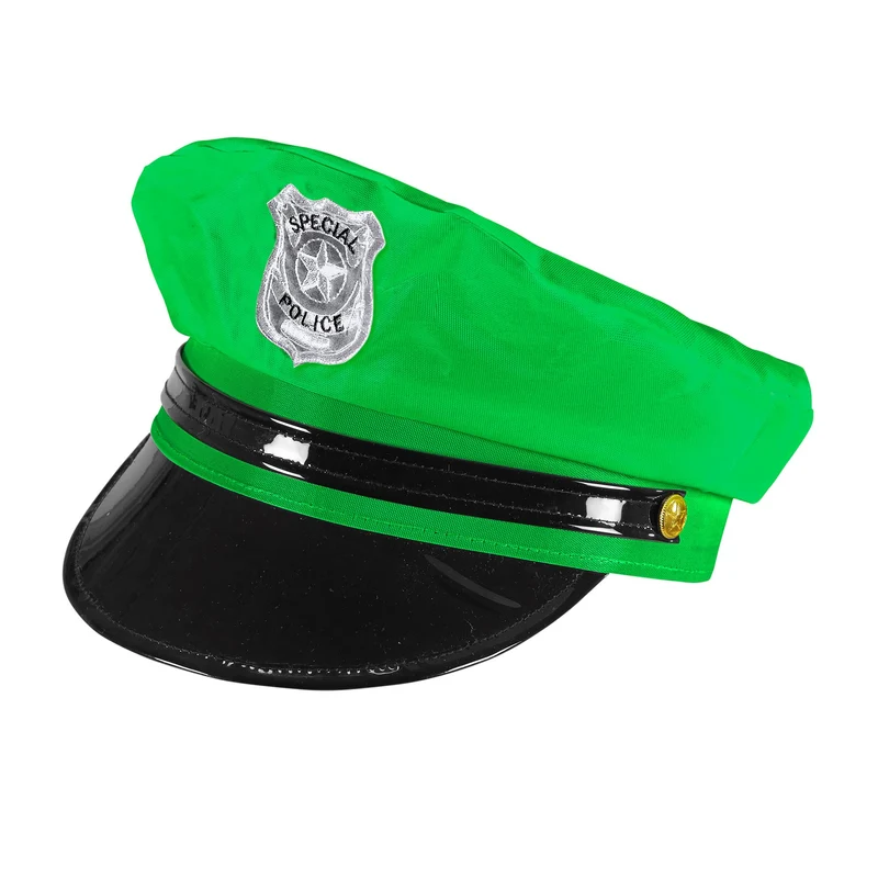 Neon-Grüne Party Polizistenmütze