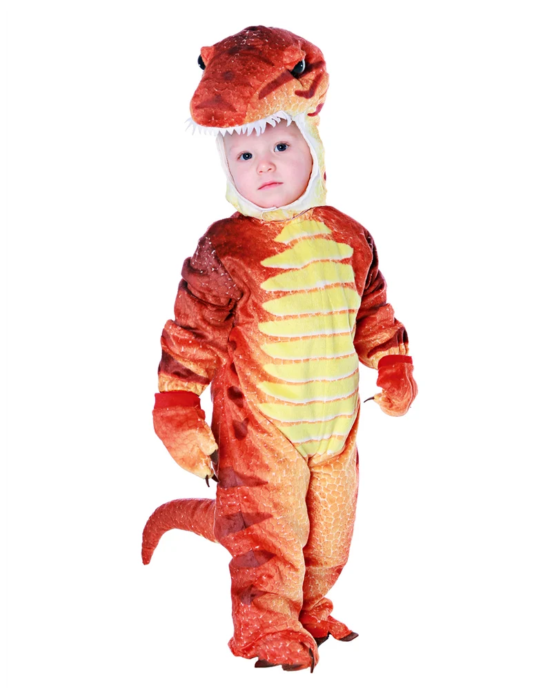 Dino Rex Kleinkinderkostüm Rot