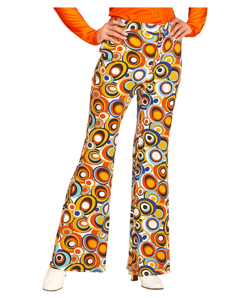 Groovy 70`s Damen-Schlaghose Bubbles