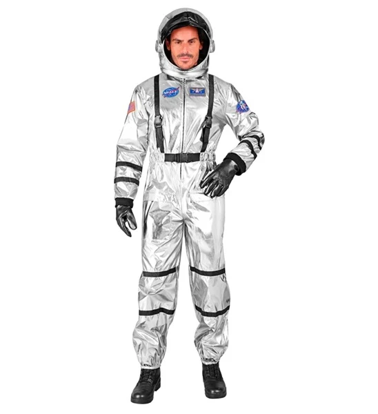 Astronaut Herrenkostüm silber