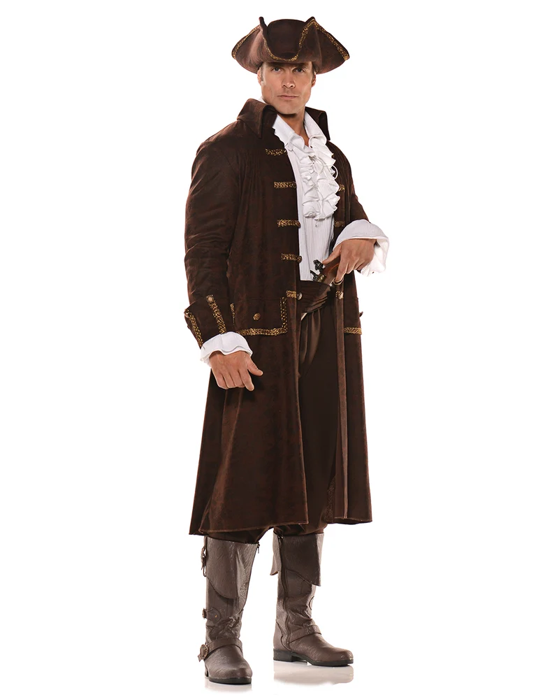 Piratenkapitän Kostüm Braun