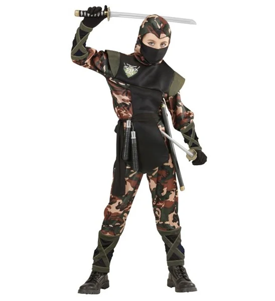 Camouflage Ninja Kinder Kostüm