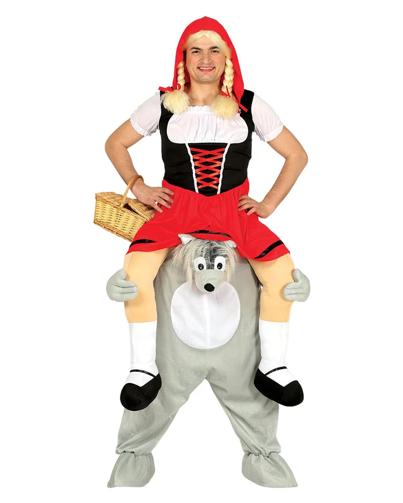 Rotkäppchen auf Wolf Carry Me Kostüm