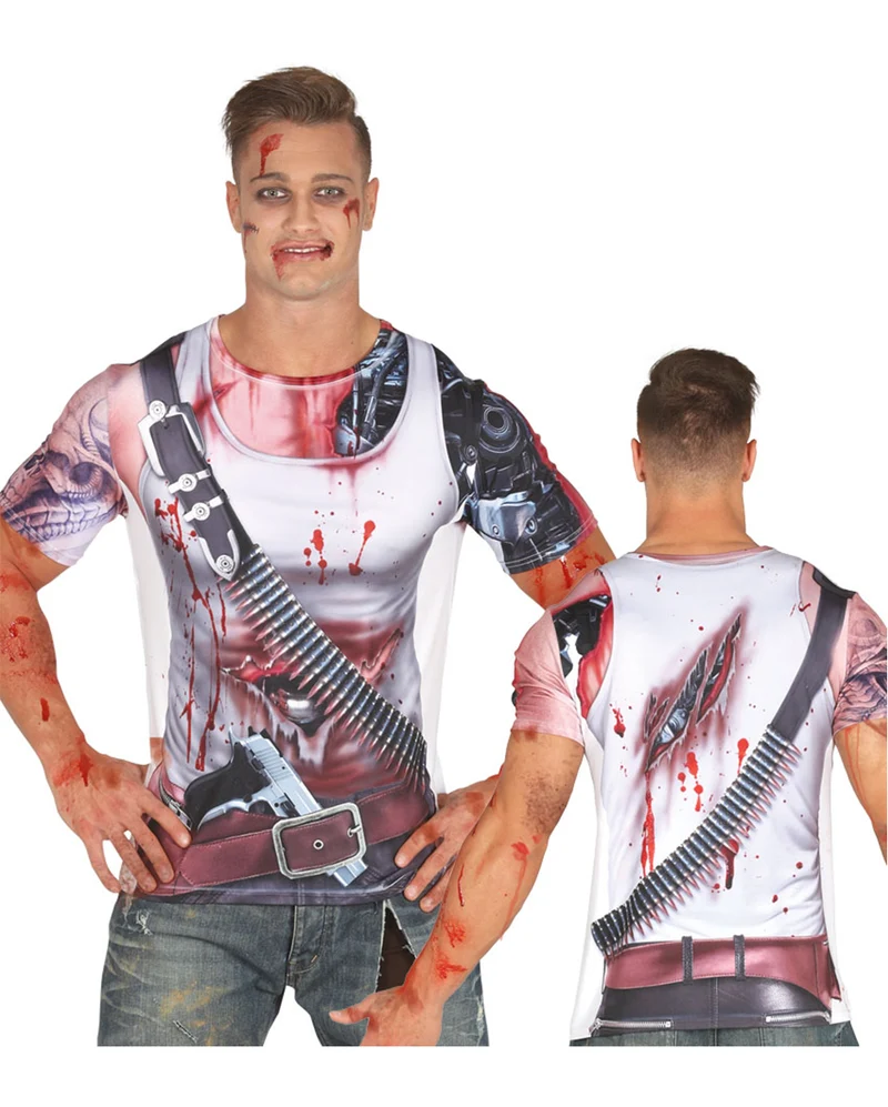 Blutiges Cyborg T-Shirt