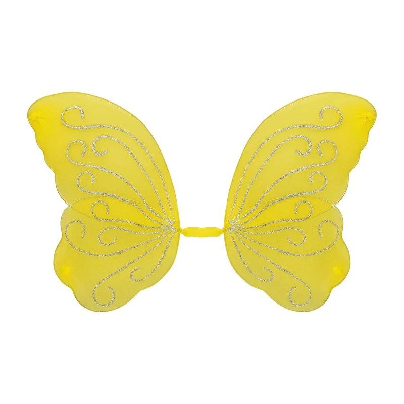 Schmetterlingsflügel für Damen in gelb 85cm x 50cm