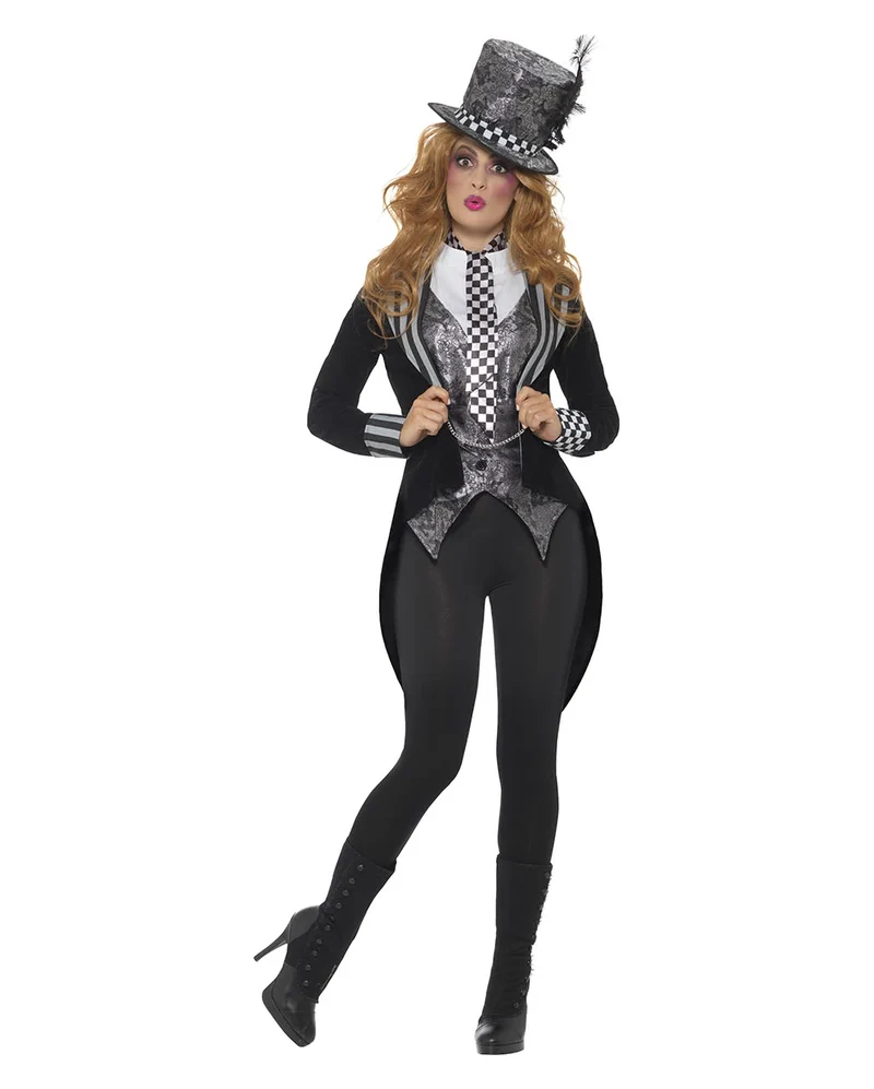 Dark Miss Hatter Kostüm Deluxe