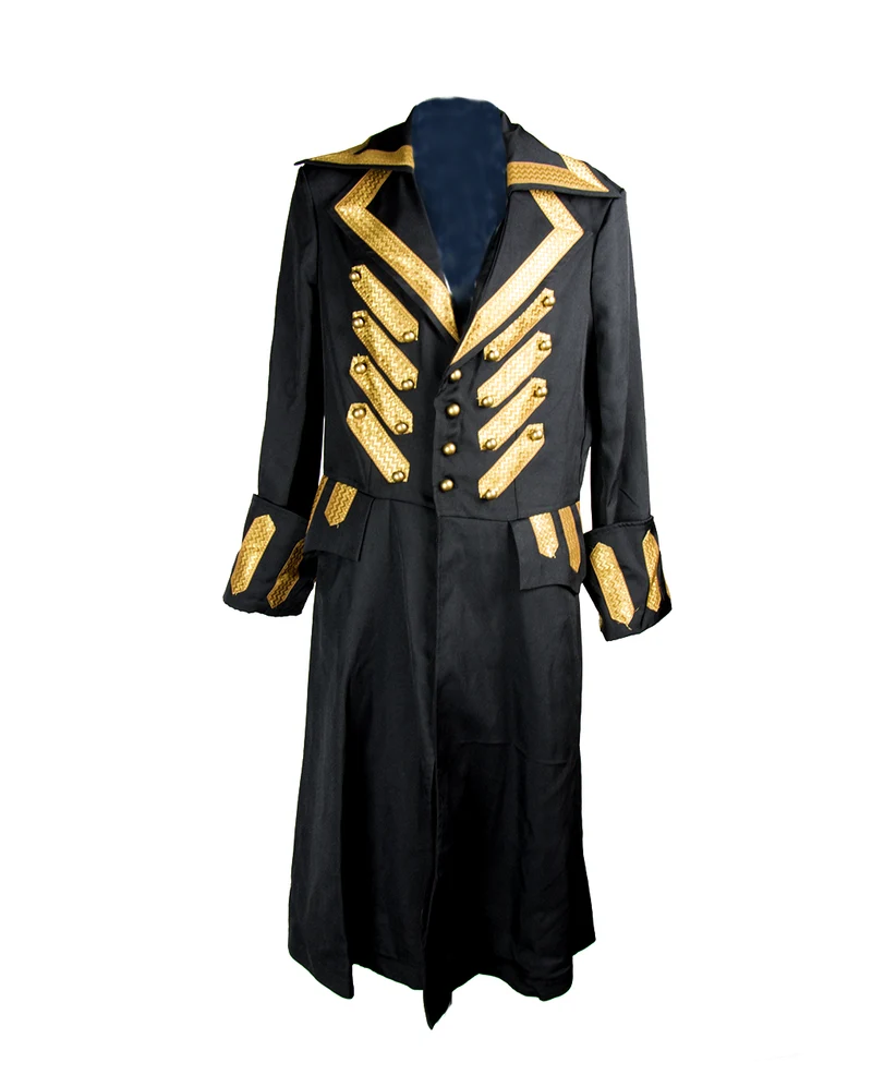 Piratenjacke Deluxe Schwarz
