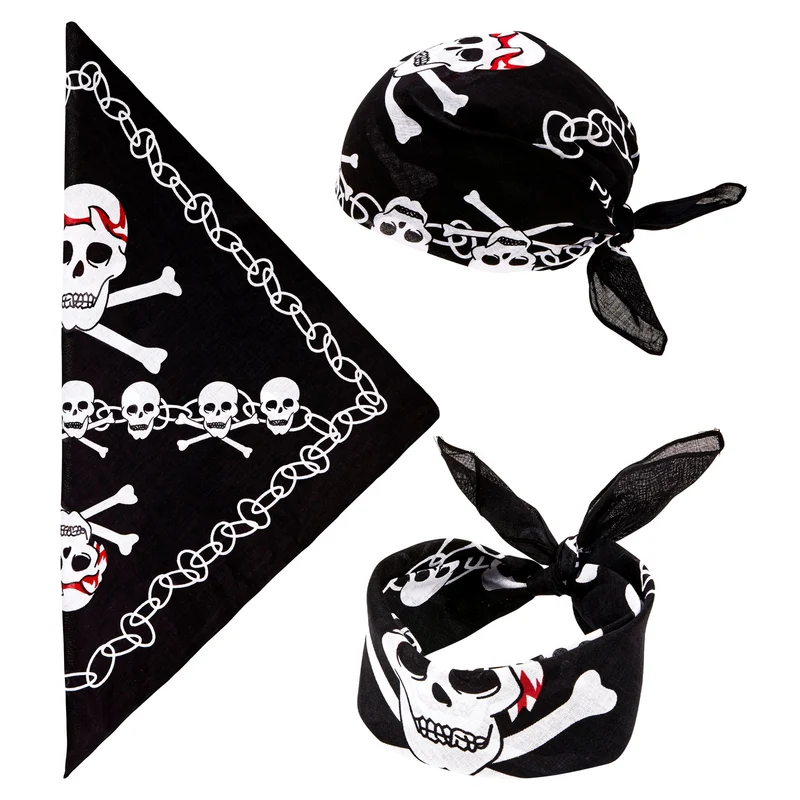 Totenkopf Piraten Bandana Kopftuch