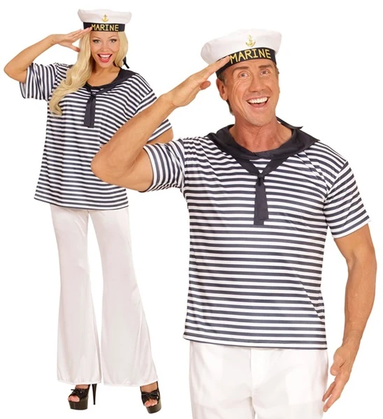 Unisex Matrosen Verkleidungsset