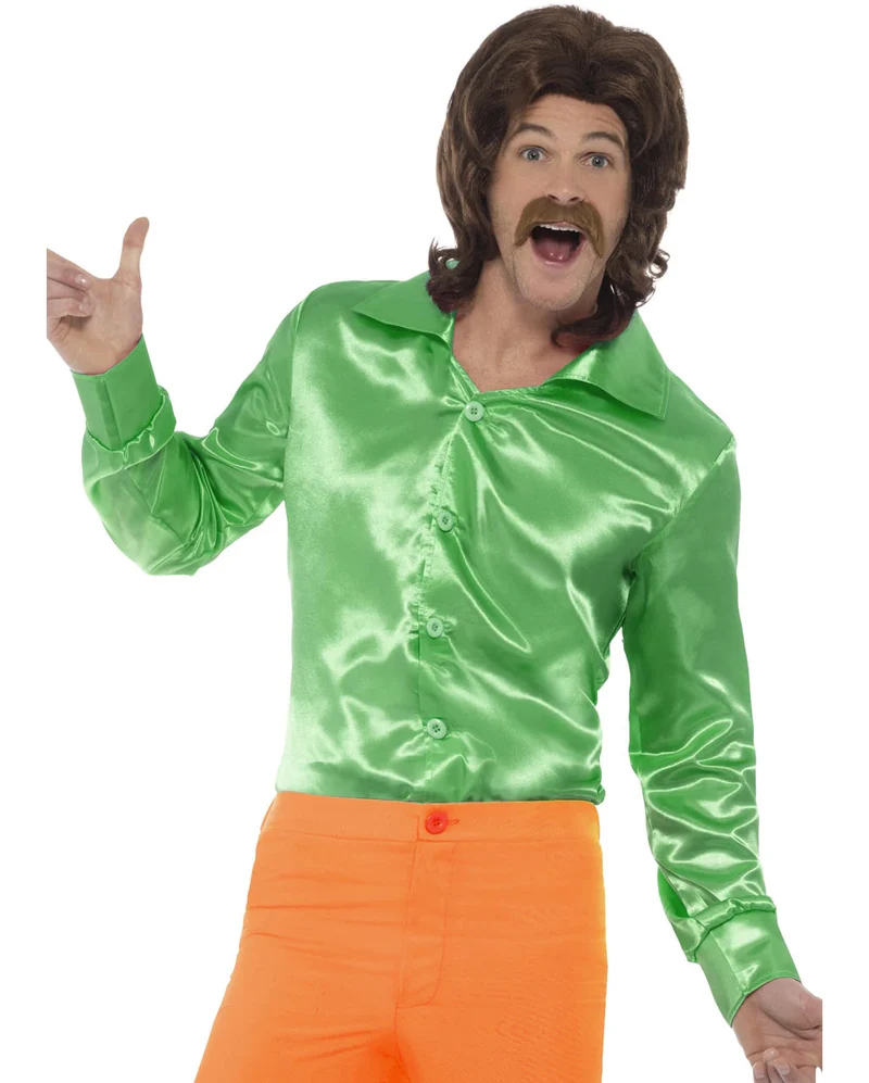 60s Disco Hemd grün