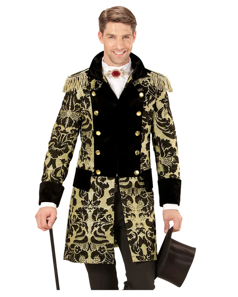 Venezianischer Frack schwarz-gold