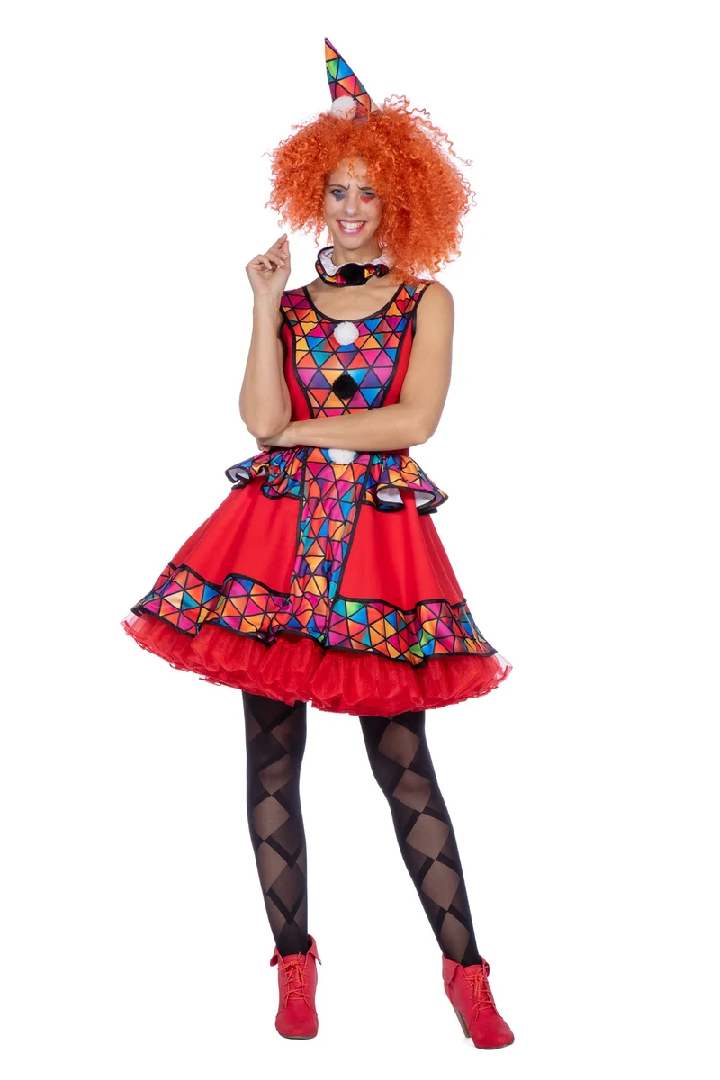 Clown-Kleid für Damen