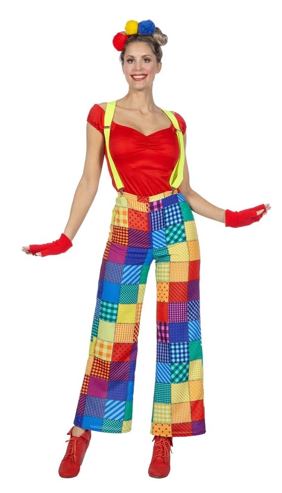Clownshose Patchwork für Damen