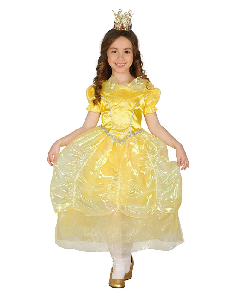 Märchenprinzessin Kinderkostüm Gelb