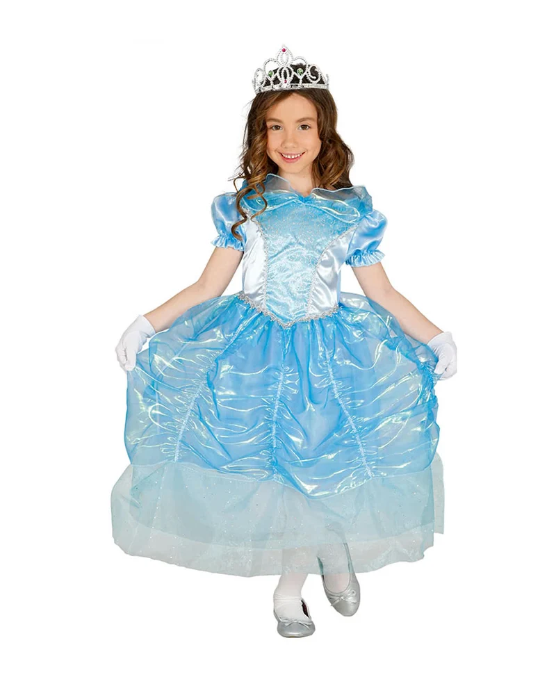 Märchenprinzessin Kinderkostüm Blau