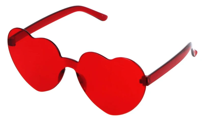 Liebesblick Brille in Rot