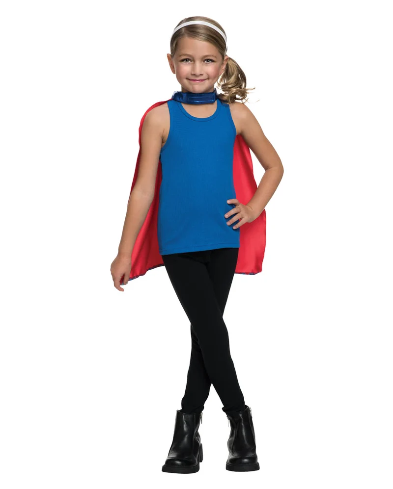 Supergirl Maske & Cape Set